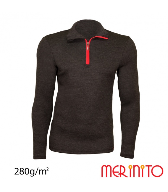 Bluza barbateasca  100% merino 280g
