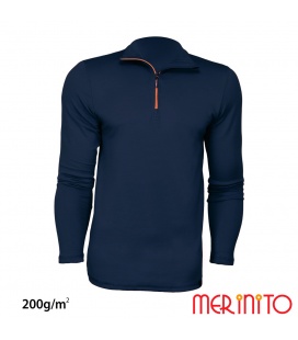 Bluza barbati Merinito Sport Zip 200g lana merinos