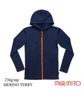Hanorac barbati Merinito Terry 230g 100% lana merinos
