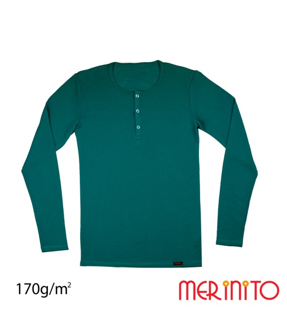 Bluza barbateasca nasturi 170g 100% merino