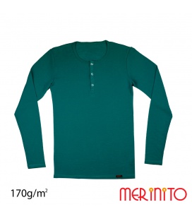 Bluza barbati Merinito Buttons 170g 100% lana merinos