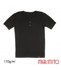 Tricou barbati Merinito Buttons 170g 100% lana merinos