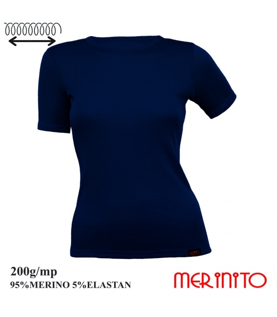 Tricou barbatesc 200g 95% merino 5% elastan