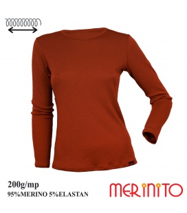 Bluza dama Merinito 200g 95% lana merinos 5% elastan