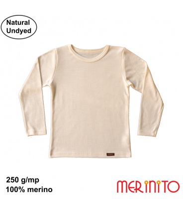 Bluza copii Merinito Thermal Base 250-280g/mp 100% lana merinos