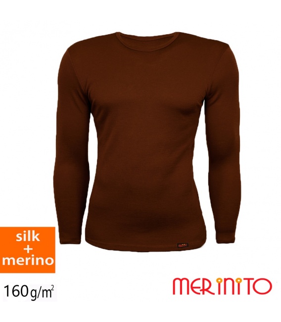Bluza barbateasca Merinito 70% matase 30% lana merinos