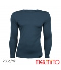 Bluza barbateasca Merinito Thermal Base 250-280g/mp 100% lana merinos