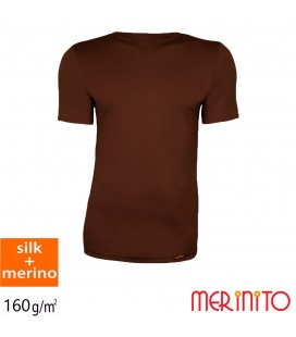 Tricou barbati Merinito 70% matase 30% lana merinos