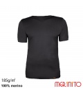 Tricou barbatesc 100% merino 185g/mp
