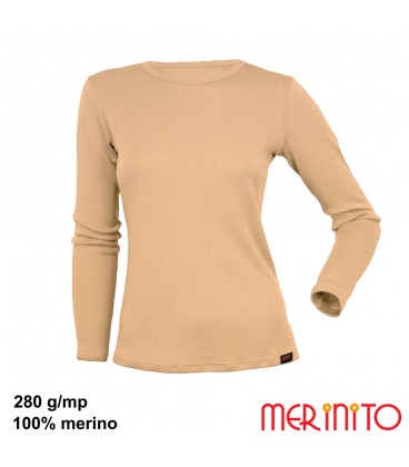 Bluza dama Merinito Thermal Base 250-280g/mp 100% lana merinos