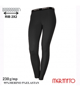 Colanti dama Merinito Ribbed 230g 95% lana merinos 5% elastan