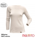 Bluza dama Merinito Natural Undyed  200g 100% lana merinos