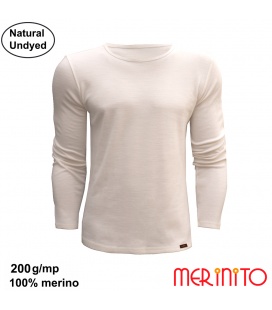 Bluza dama Merinito Natural Undyed  200g 100% lana merinos