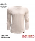 Bluza barbati Merinito Natural Undyed  200g 100% lana merinos