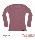 Bluza dama Rib Pointelle 100% merino