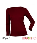 Tricou dama maneca lunga merino+modal 150g