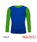 Tricou copii  maneca lunga  bicolor 170g